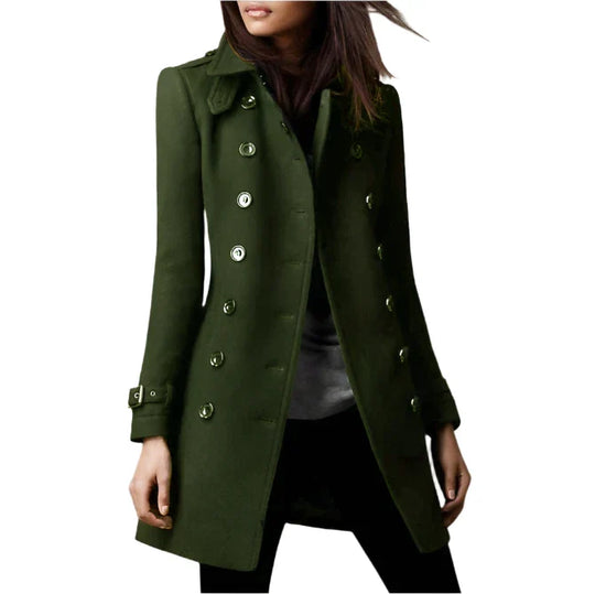 Fleur - Elegant Double-Layer Winter Coat For Women