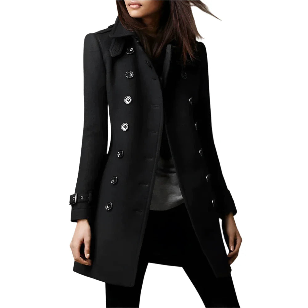 Fleur - Elegant Double-Layer Winter Coat For Women