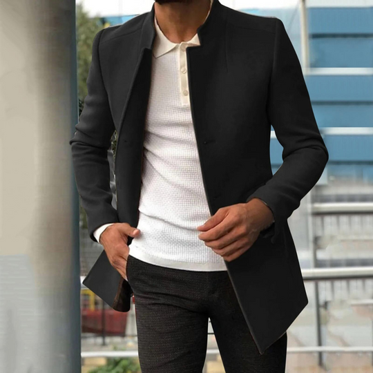 Casual en modern herenjack met minimalistisch ontwerp.
