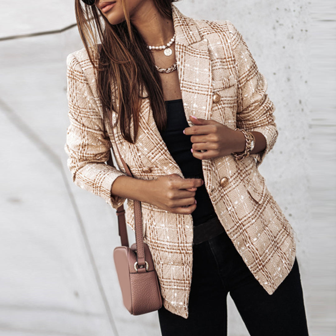 Sophie - Blazer alla moda con motivo a quadri