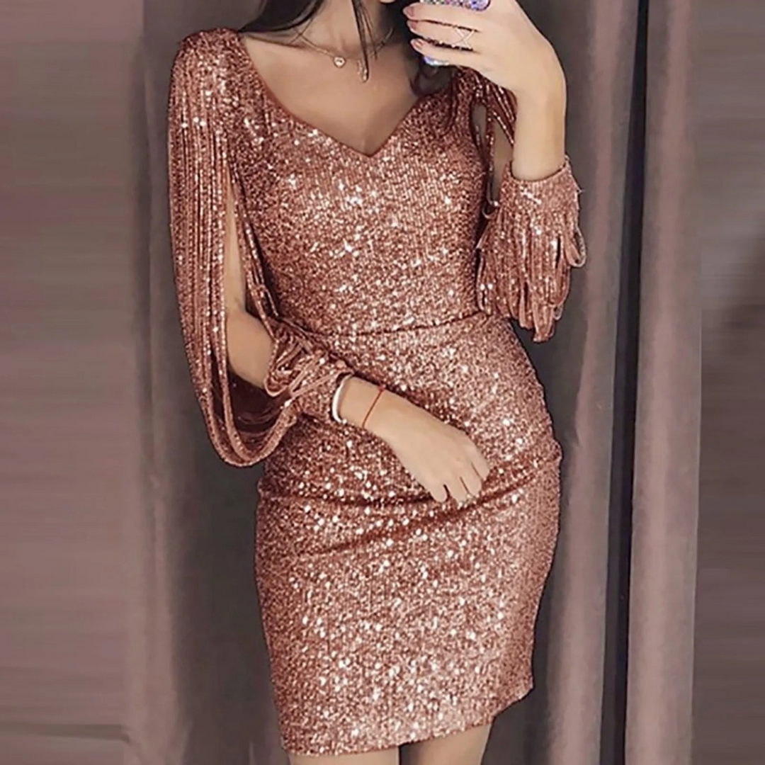 Amelia | Mini Abito Glamour con Paillettes