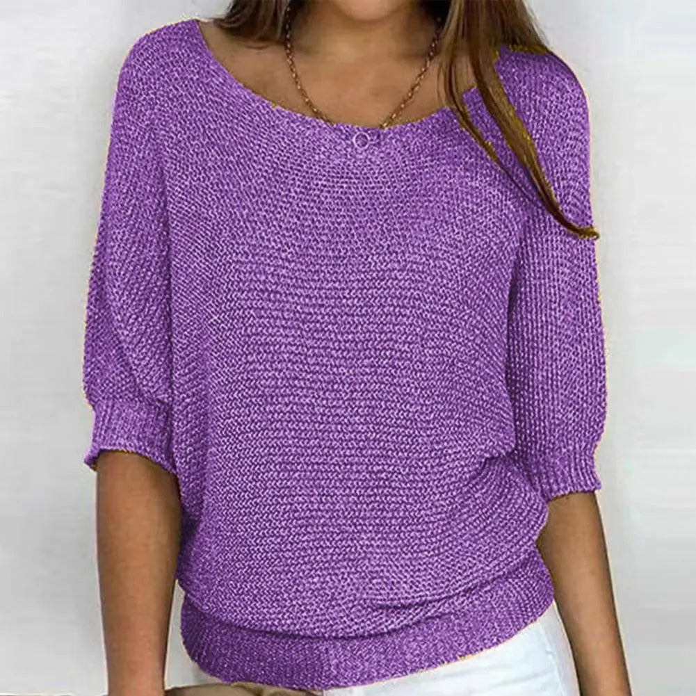 Patrizia | Pullover mit Rundhalsausschnitt