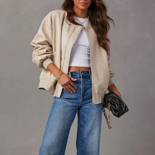 Petra | Casual oversized bomber jacket