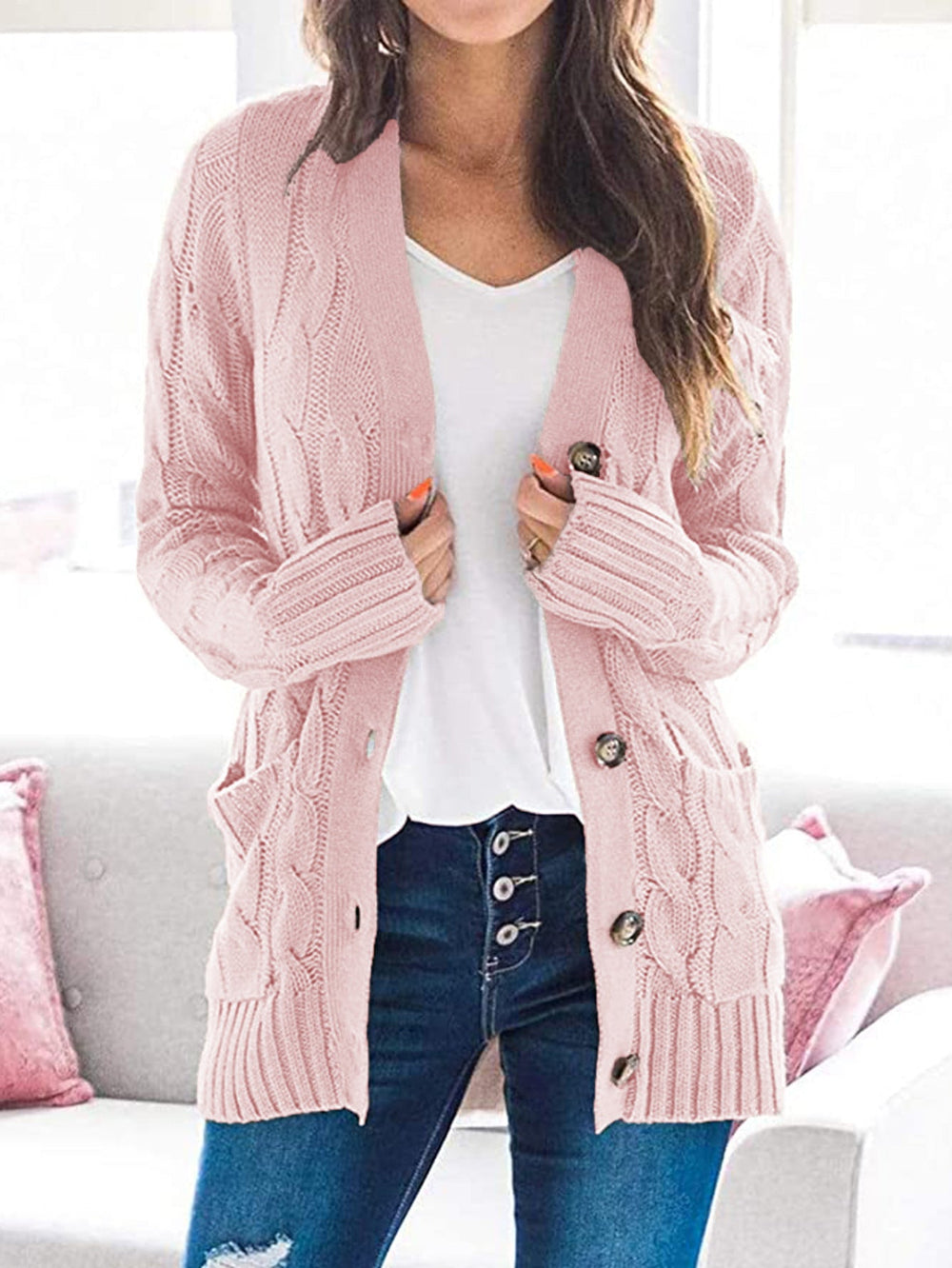 Petra | Long vest with long sleeves