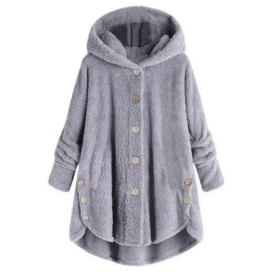 Petra | Fashionable fleece jacket with hood