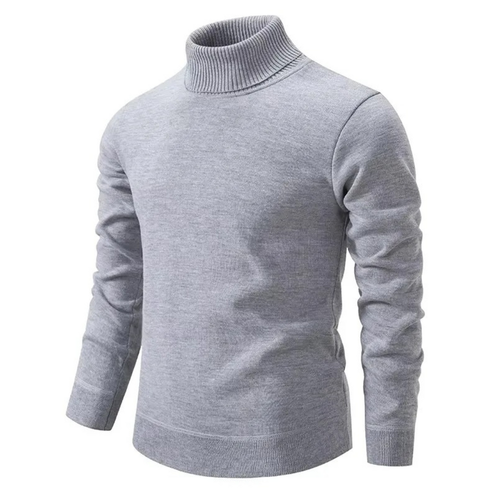 Lorian | Maglione a collo alto da uomo | Grigio chiaro