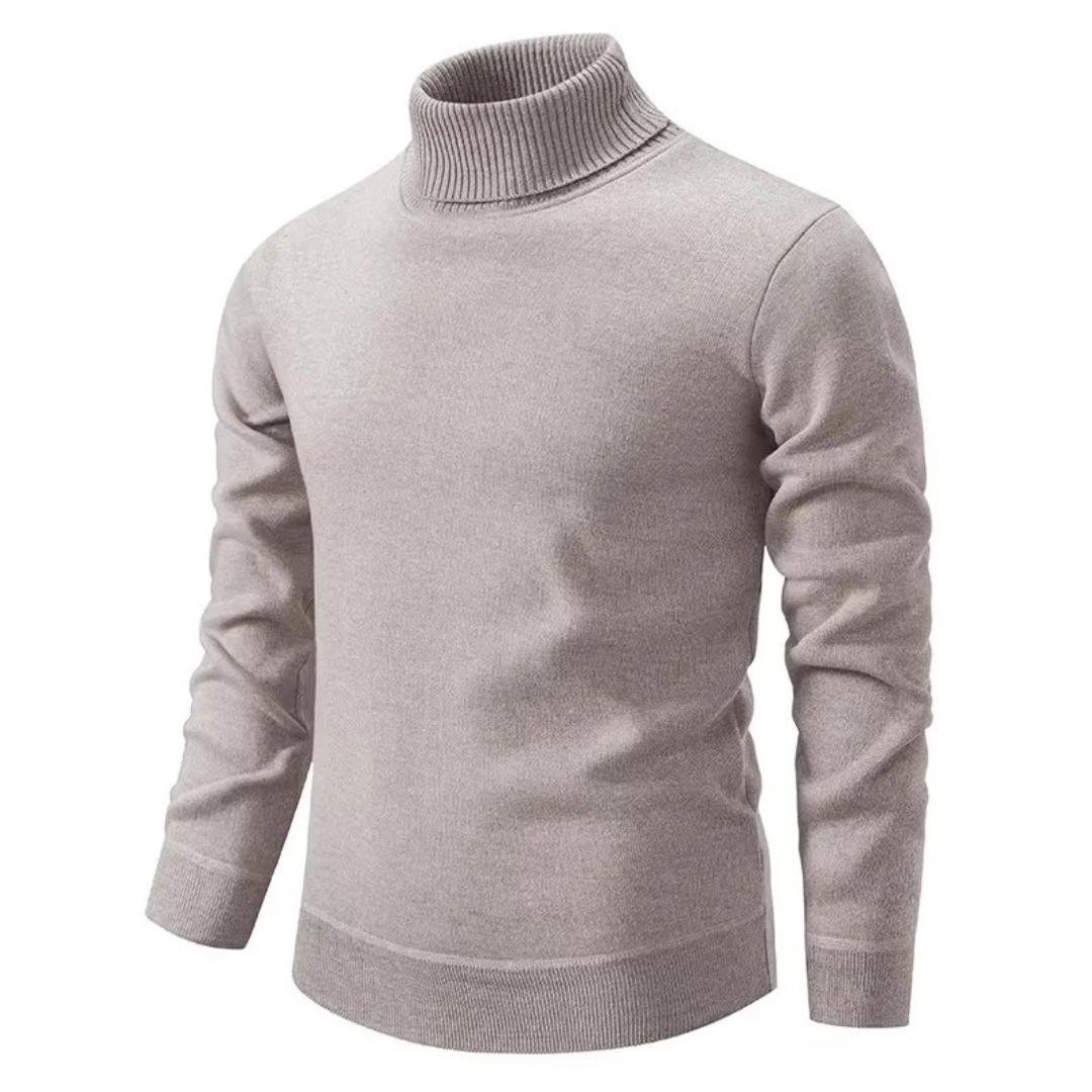 Lorian | Maglione a collo alto da uomo | Grigio chiaro