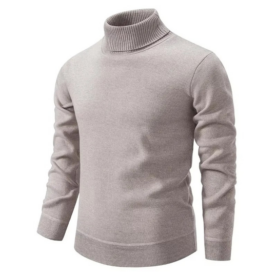 Lorian | Maglione a collo alto da uomo | Grigio chiaro