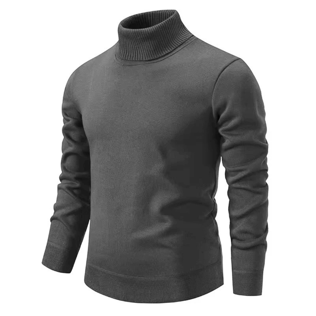 Lorian | Maglione a collo alto da uomo | Grigio chiaro