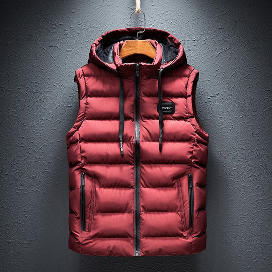 Daan - Sleeveless Padded Bodywarmer with Hood