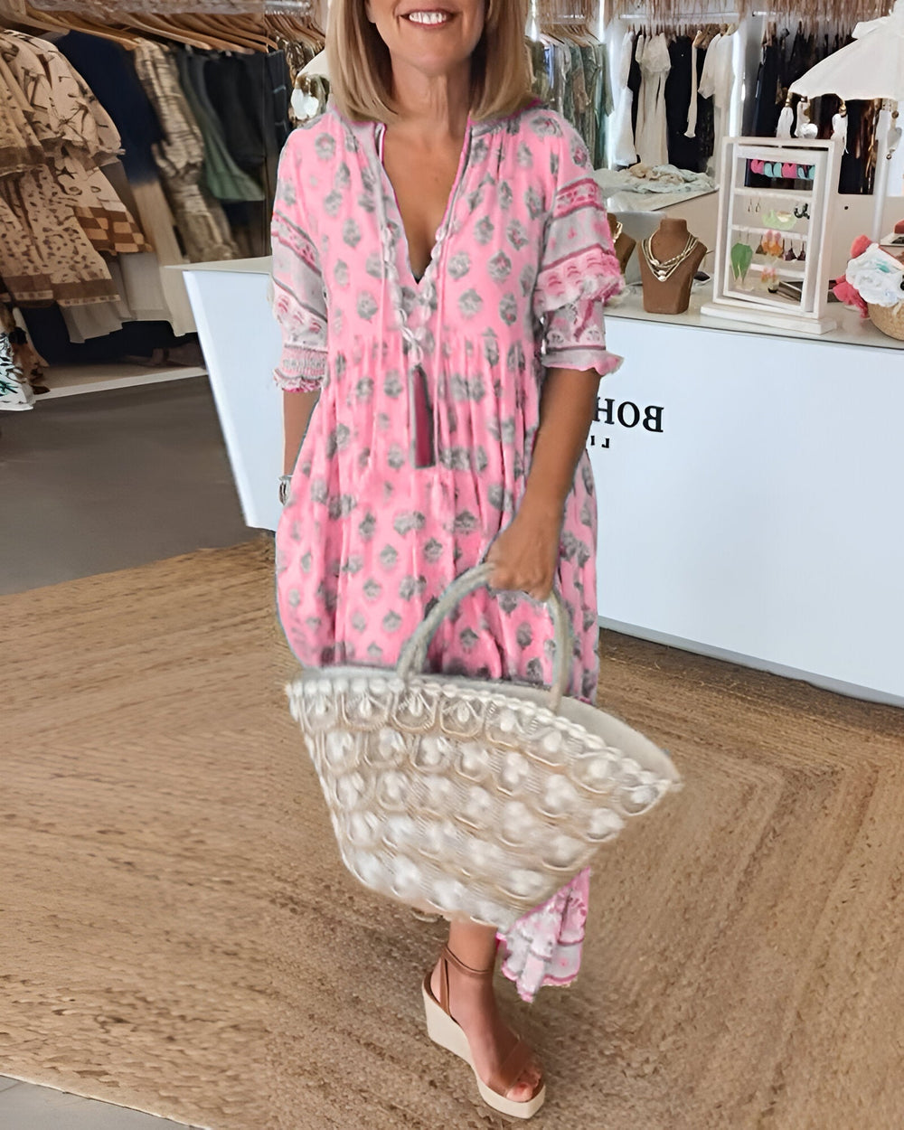 Rosalia | Maxi Boho dress with floral print