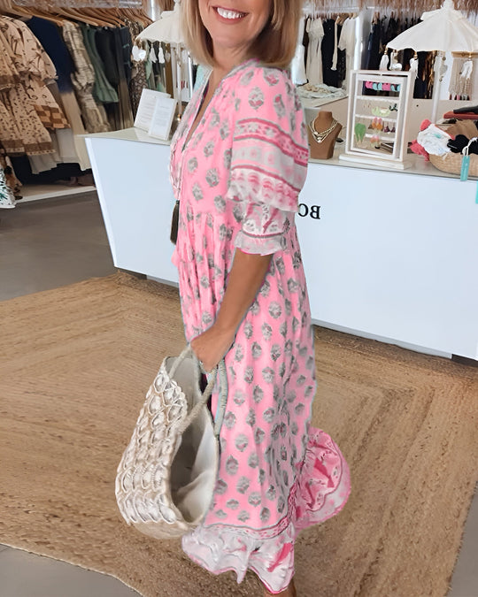 Rosalia | Maxi Boho dress with floral print