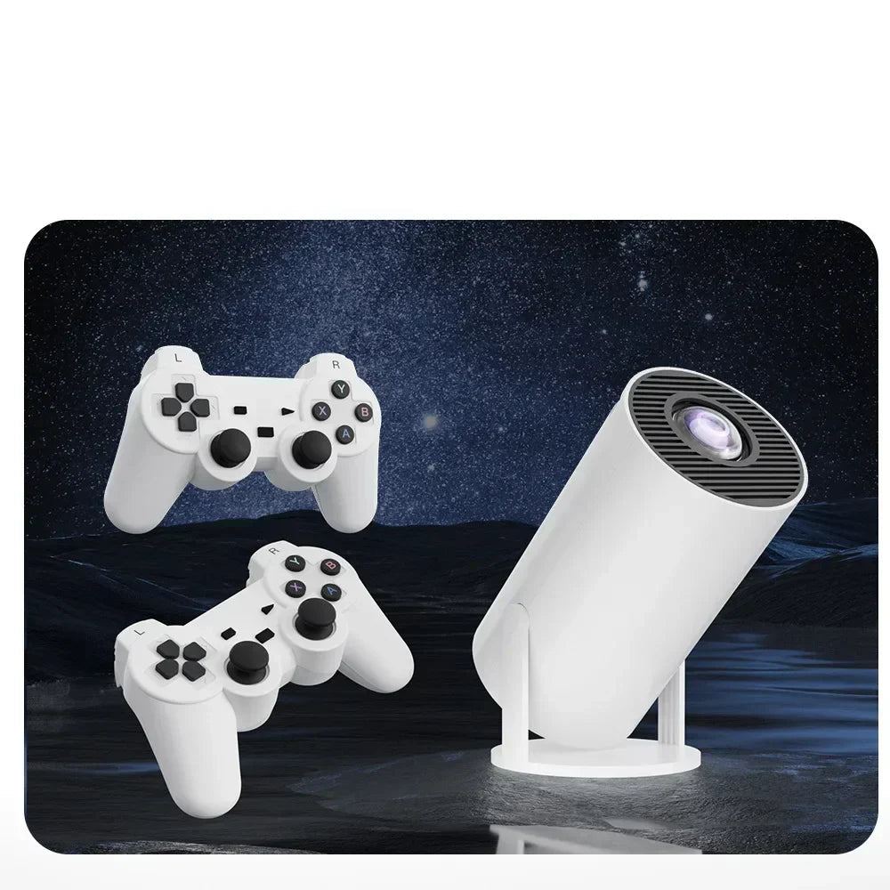 Inhoud van de doos met controllers, handleiding en accessoires.