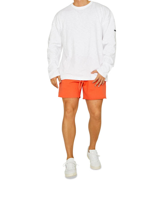 Dario | Sporty jogging shorts for men | Orange