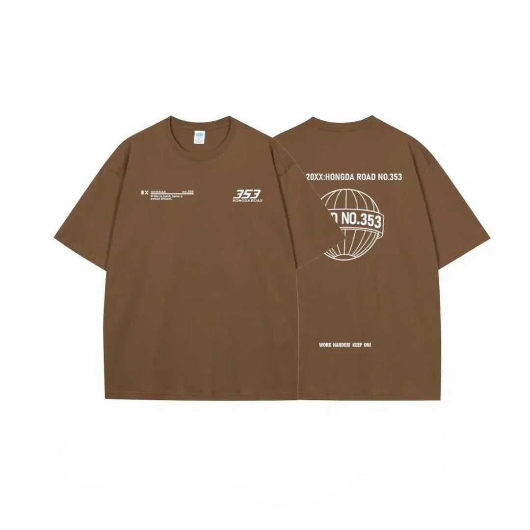 Ethen - T-shirt con motivo urbano da corsa