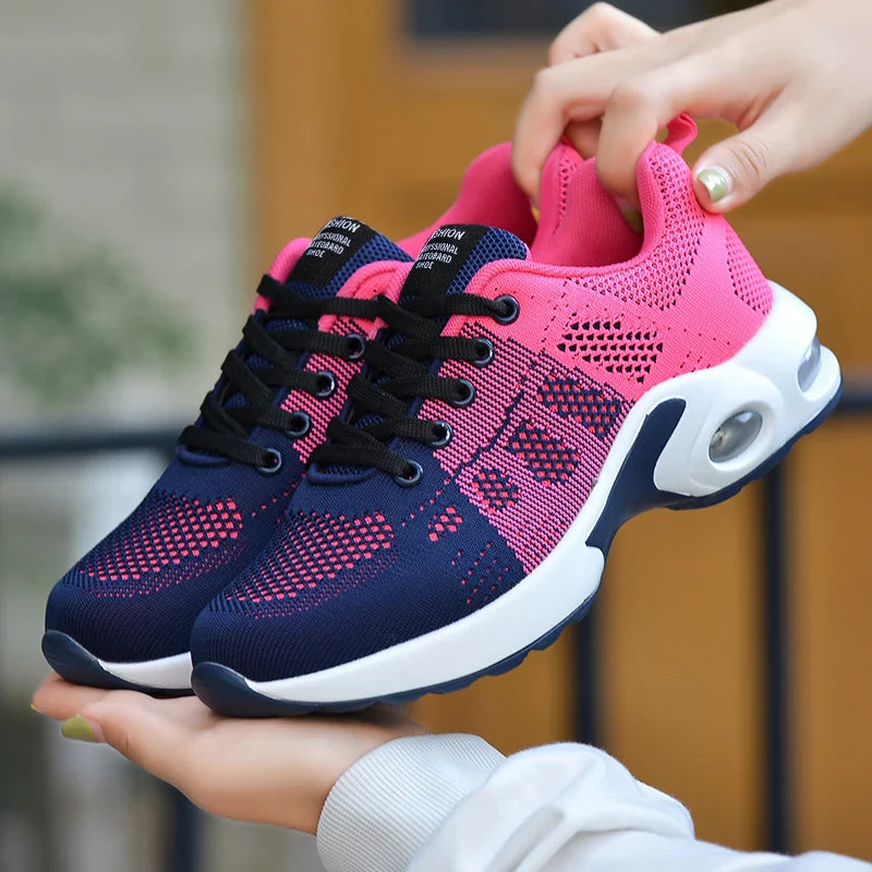 Zoey - Stijlvolle Dames Sneakers met Ademend Mesh Design