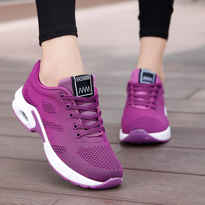 Zoey - Stijlvolle Dames Sneakers met Ademend Mesh Design