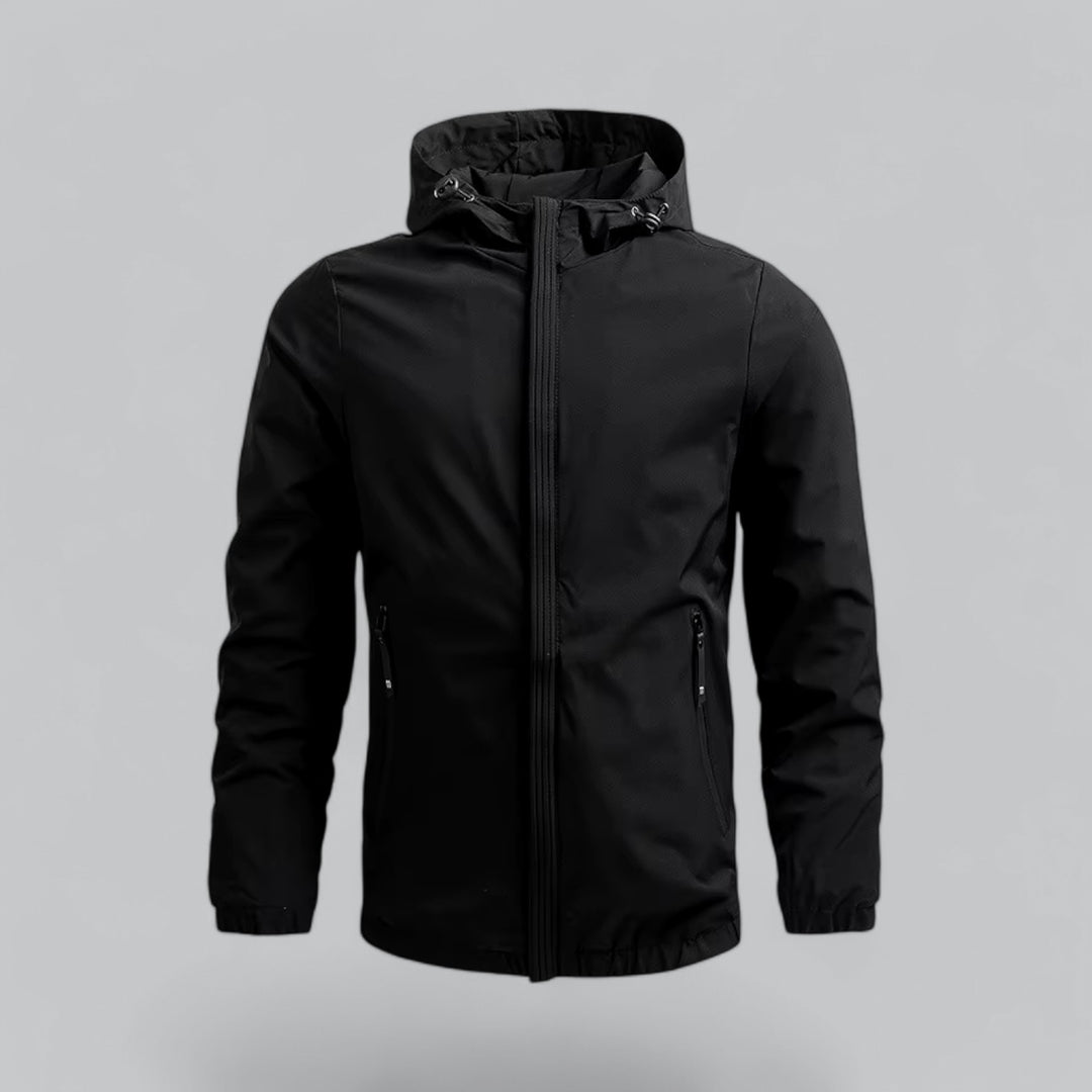 Winddichte jas perfect voor wandelen en fietsen.