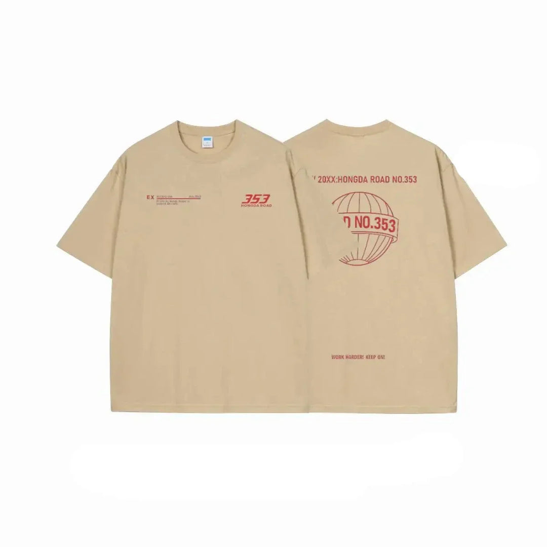 Ethen - T-shirt con motivo urbano da corsa
