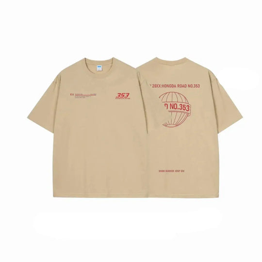 Ethen - T-shirt con motivo urbano da corsa