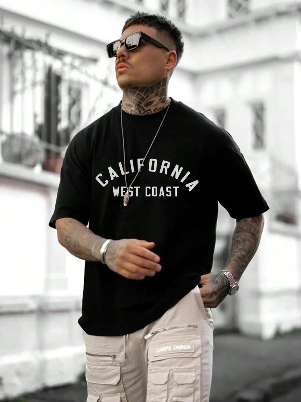 Daan - T-shirt in stile California West Coast