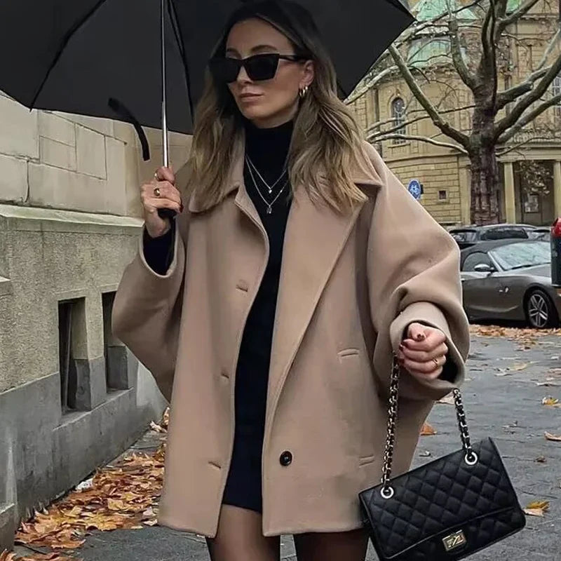Freya | Damen Oversized Winterjacke | Grün