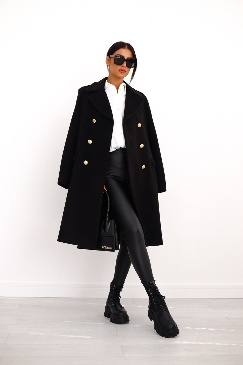 Sophie | Women's Classic Longcoat | Black