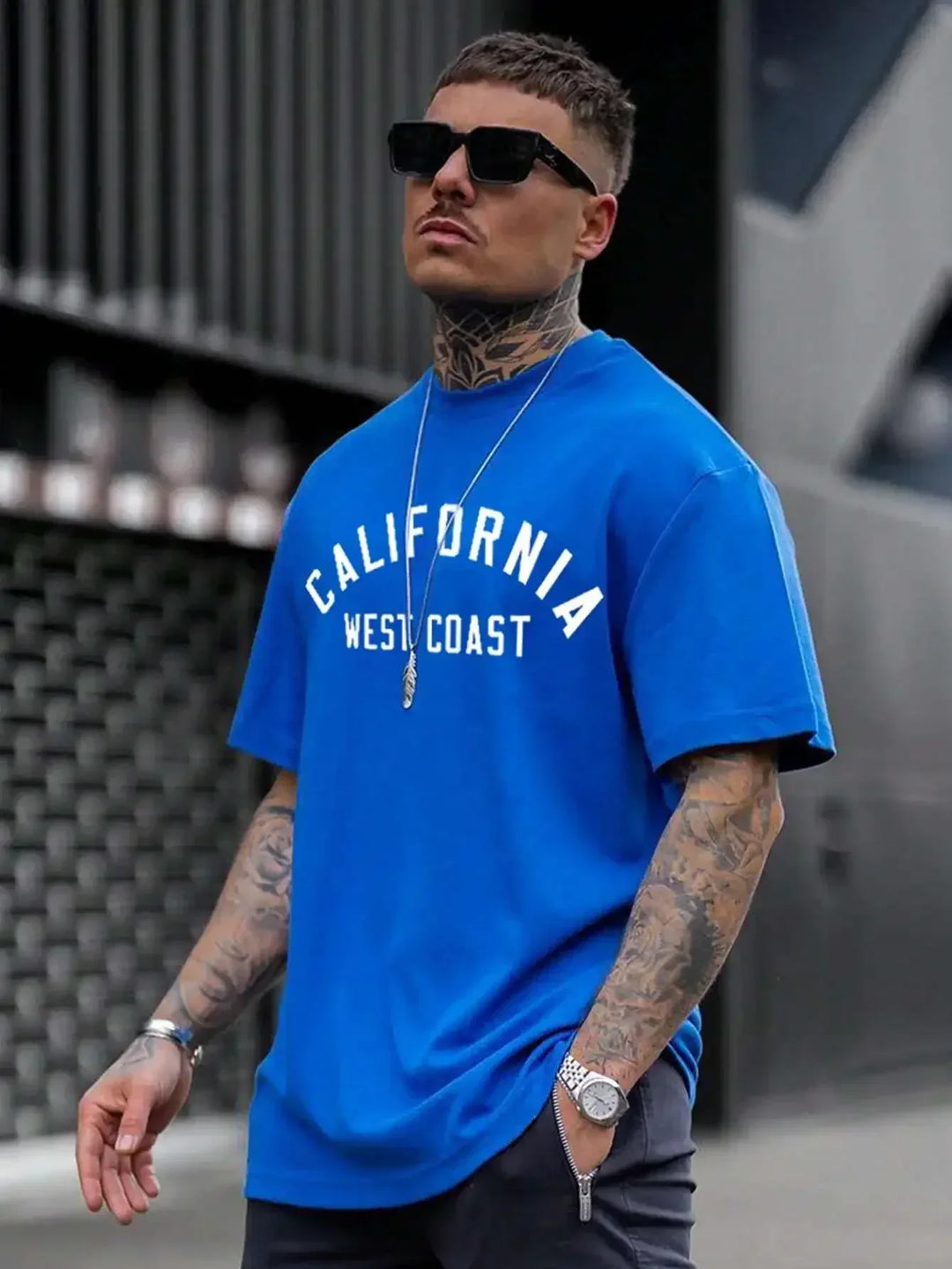 Daan - T-shirt in stile California West Coast