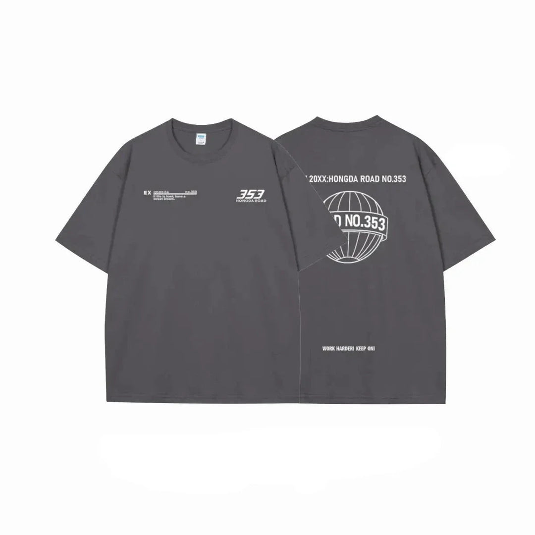 Ethen - T-shirt con motivo urbano da corsa