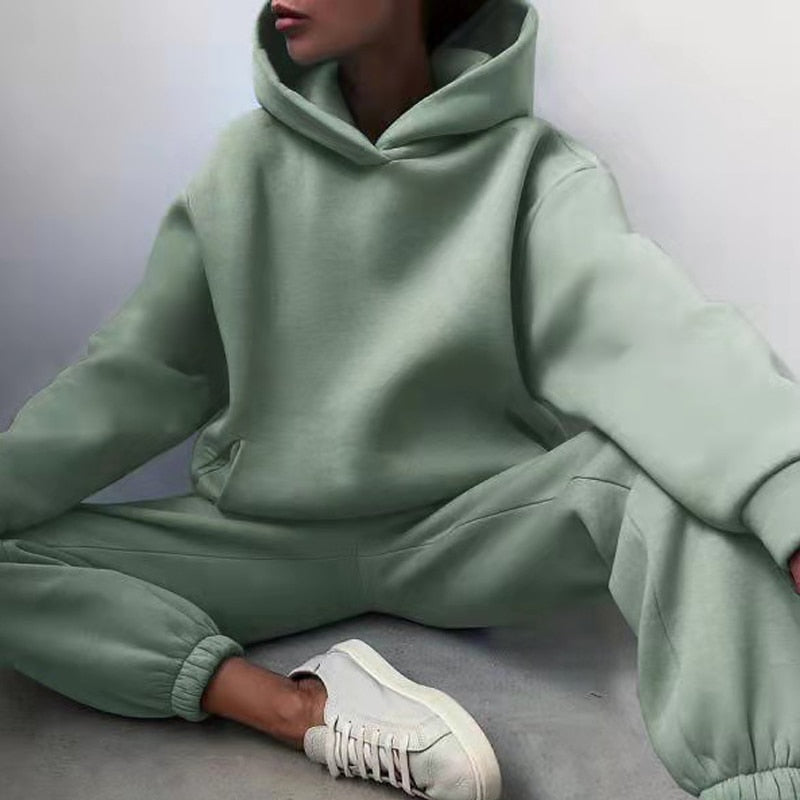 Loungewear set met een elastische tailleband voor een perfecte pasvorm.