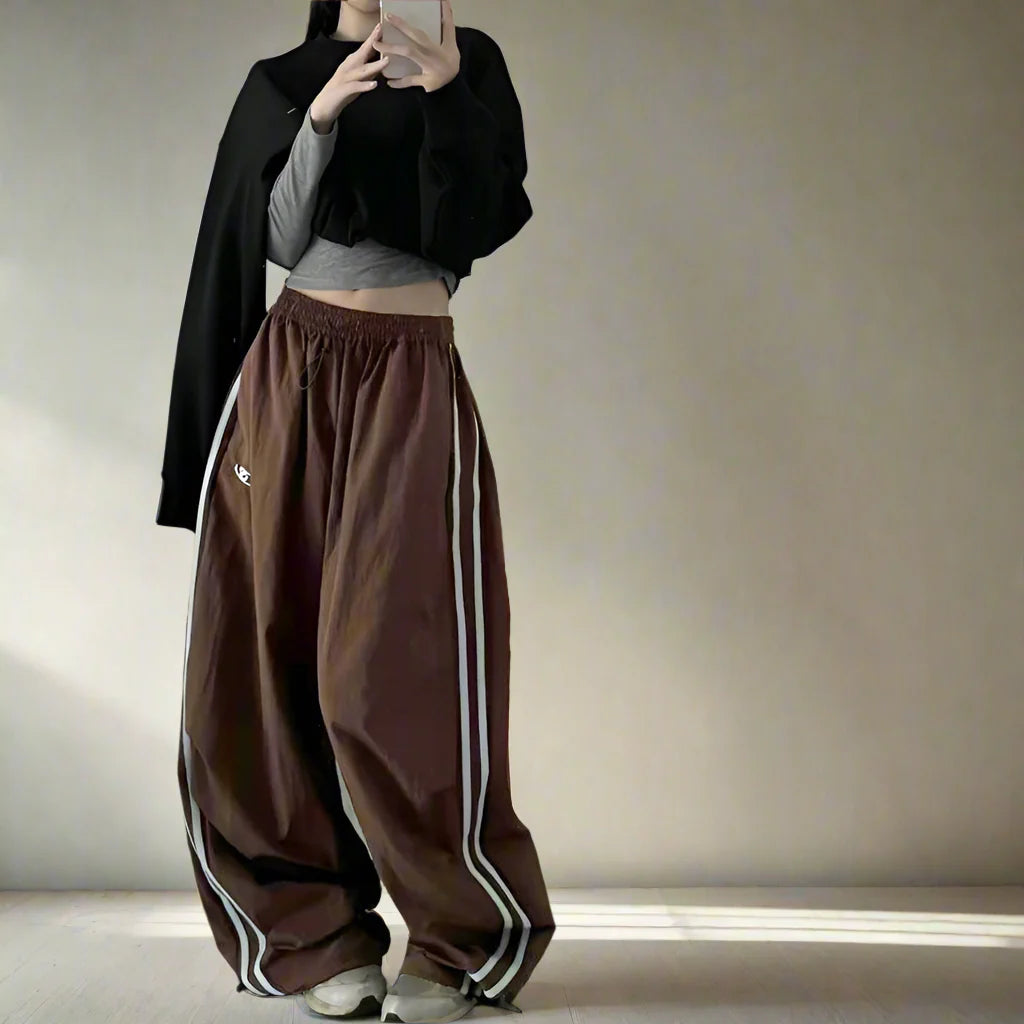Rosenheim | Pantaloni Cargo Oversize da Donna | Blu Marina