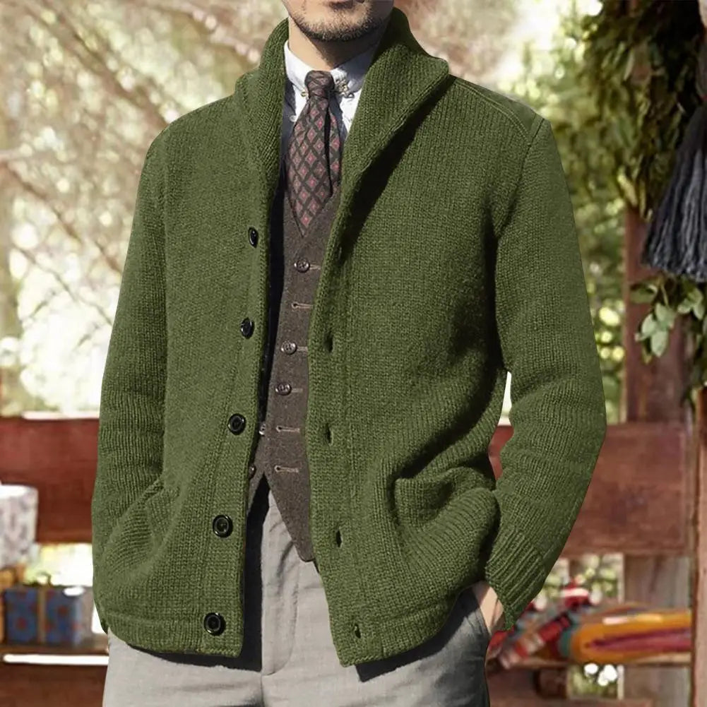 Harold - classic cardigan with button closure for a refined look