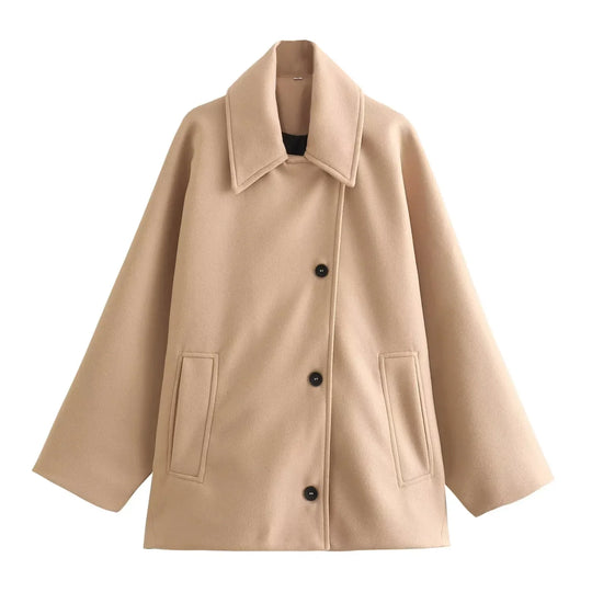 Freya | Damen Oversized Winterjacke | Grün