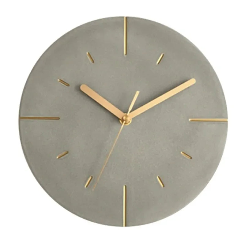Chronos | Orologio da parete moderno in cemento grigio | Grigio