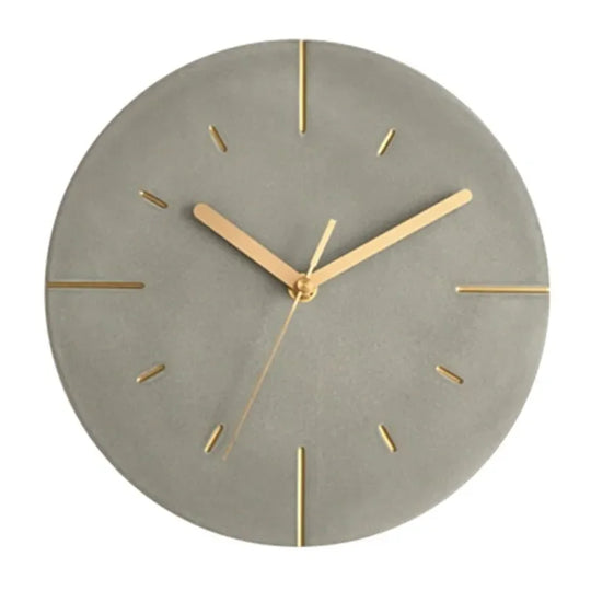 Chronos | Orologio da parete moderno in cemento grigio | Grigio