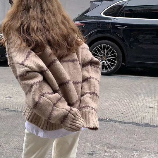 Elora | Women's Oversized Knitted Sweater | White