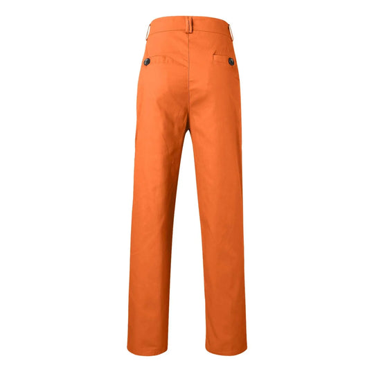 Matteo | Lässige Herrenhose mit geradem Schnitt | Orange
