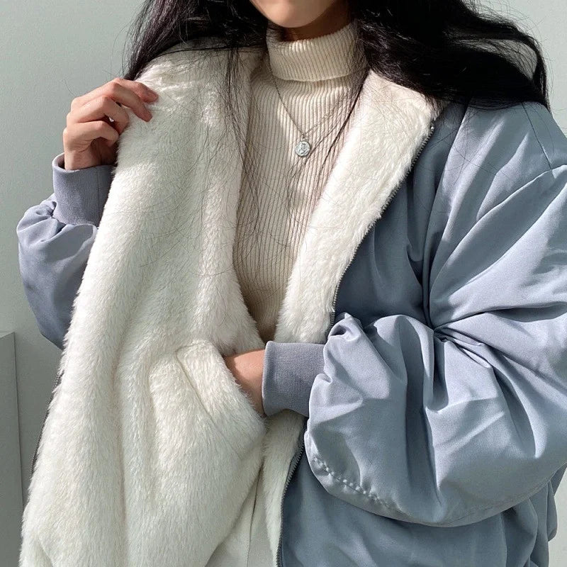 Noa | Women's Oversized Winter Coat with Hood | Black