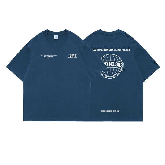 Ethen - T-shirt con motivo urbano da corsa
