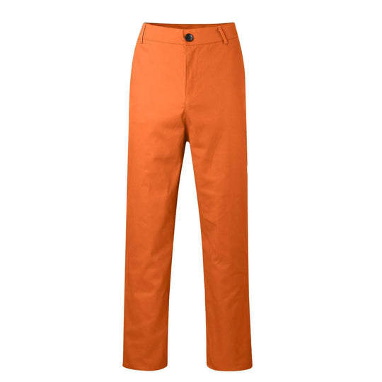 Matteo | Lässige Herrenhose mit geradem Schnitt | Orange