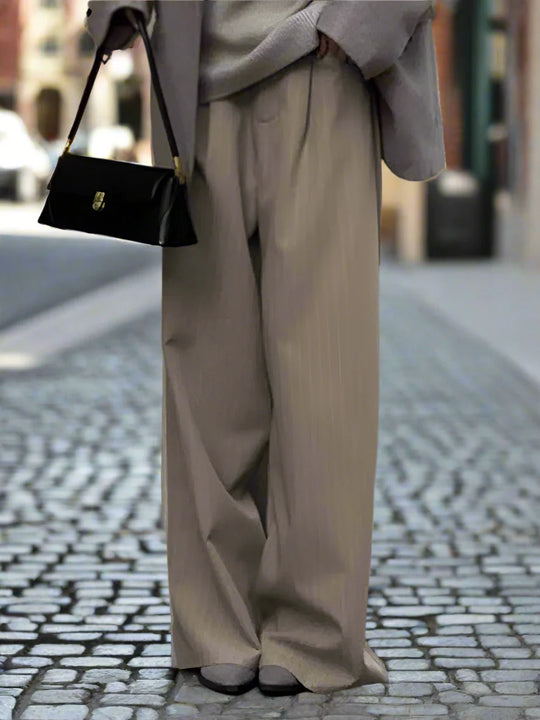Düsseldorf | Pantaloni stampati oversize da donna | Khaki