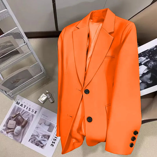 Valeria | Elegante blazer da donna con maniche lunghe | Arancione