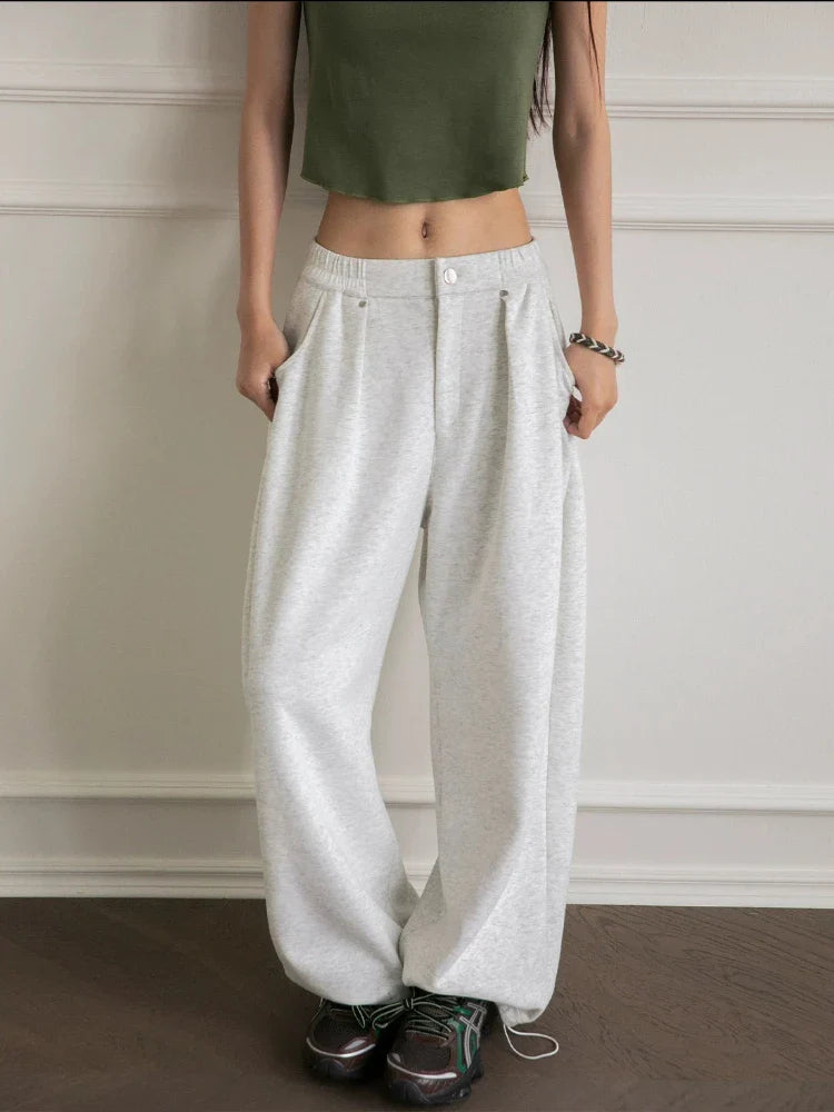 Amburgo | Pantaloni della tuta oversize da donna | Nero