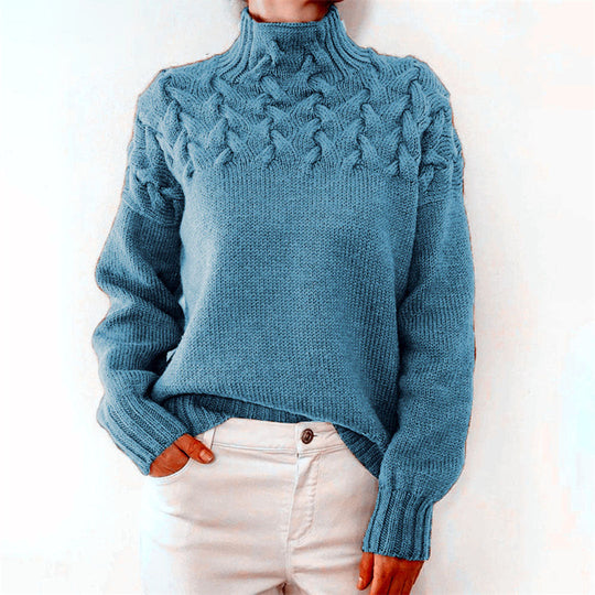 Nina - Cozy Turtleneck Sweater With Texture