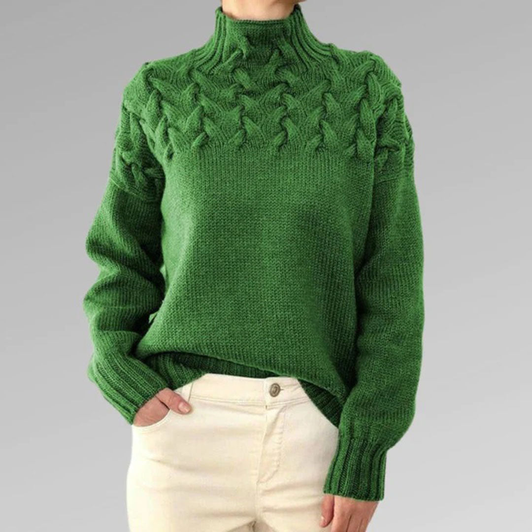 Nina - Cozy Turtleneck Sweater With Texture