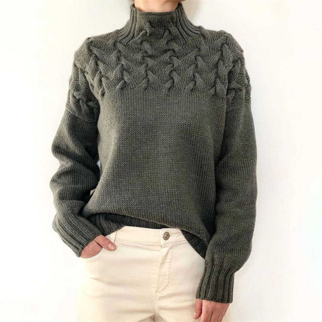 Nina - Cozy Turtleneck Sweater With Texture