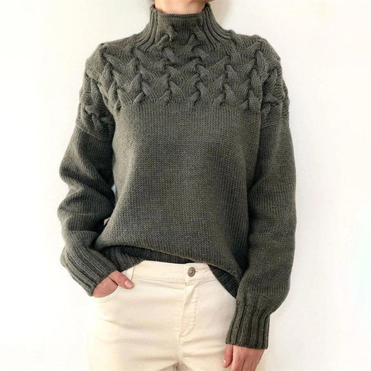 Nina - Cozy Turtleneck Sweater With Texture