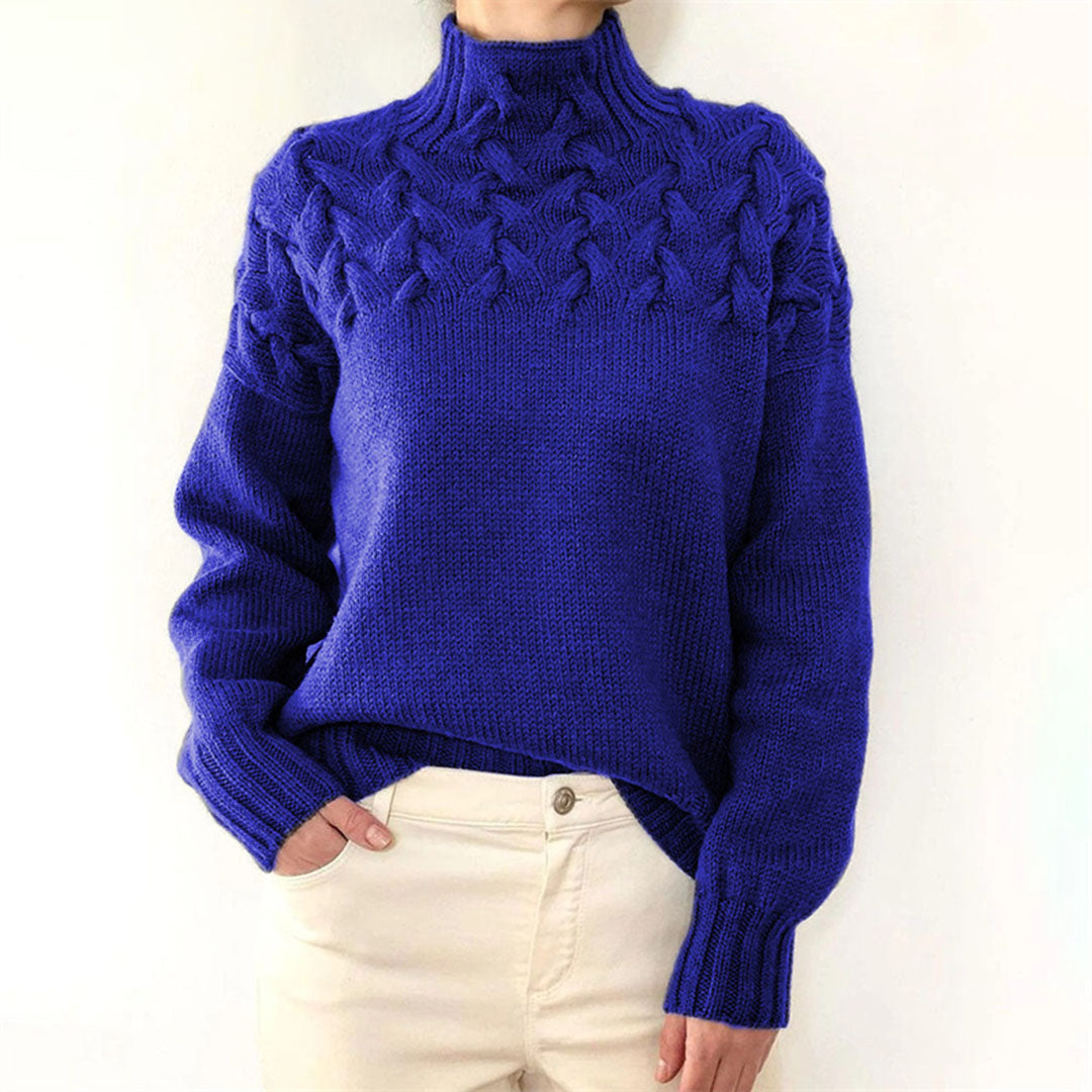 Nina - Cozy Turtleneck Sweater With Texture