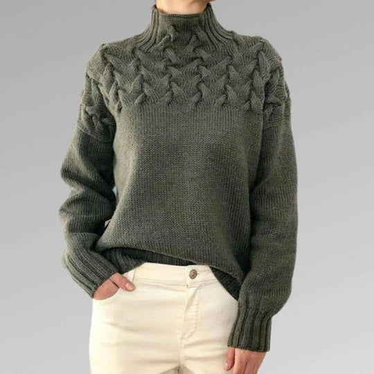 Nina - Cozy Turtleneck Sweater With Texture