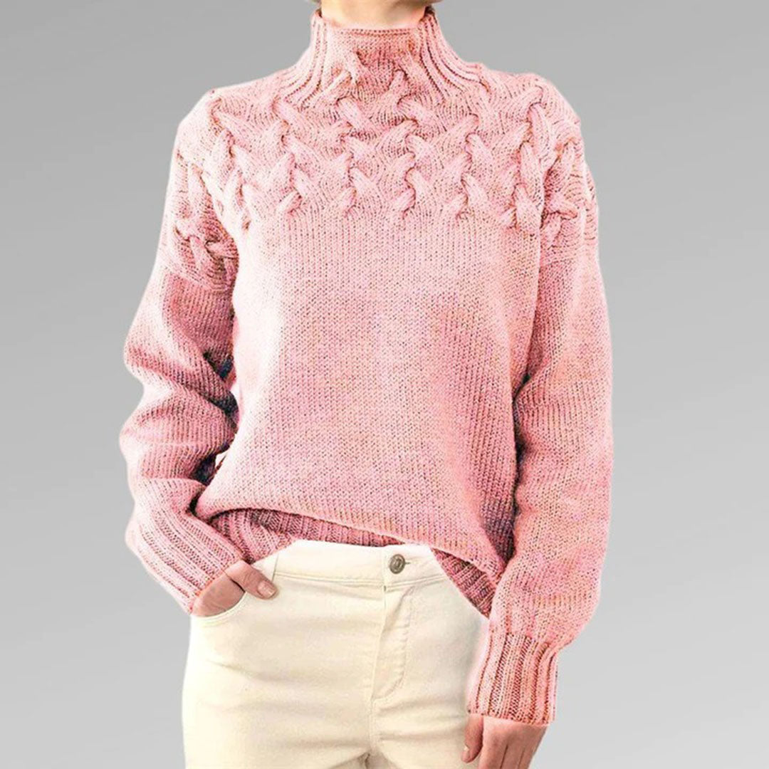 Nina - Cozy Turtleneck Sweater With Texture